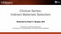 Clinical Series: Indirect Materials Selection Webinar Thumbnail