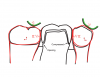 (3.) Illustration of a Class II interproximal relationship between a crown and the adjacent teeth. The interproximal contacts are somewhat heavy on both the mesial and distal aspects of the crown. The crown may visually appear to be completely seated, but it is incorrectly positioned.