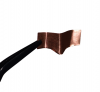 (4.) A 5-mil copper band was cut from a sheet and customized to match the margin outline and height.
