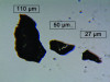(3.) Three commonly used sizes of aluminum oxide particles under 80× and 200× magnification, respectively, clearly showing the variation in particle size. Larger particles are capable of removing greater amounts of tissue or material.