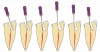 Figure 11   Images using traditional round burs demonstrate the futility of file insertion. An irregular, parallel-sided access 
